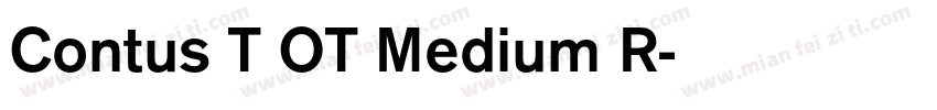 Contus T OT Medium R字体转换